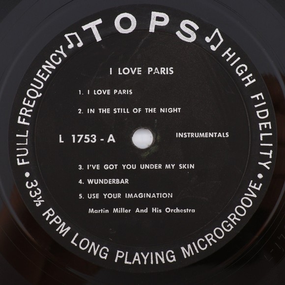 Martin Miller And His Orchestra – I Love Paris Mono Vinyl LP Record Tops L 1753 - Picture 7 of 16
